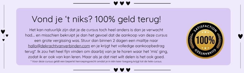 Garantie online relatiecursus